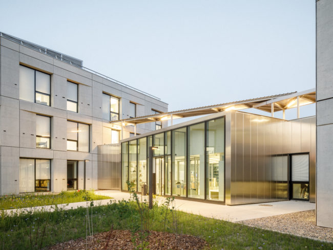 Façade du campus connect réalisé par Studio Montazami à Illkirch Graffenstaden