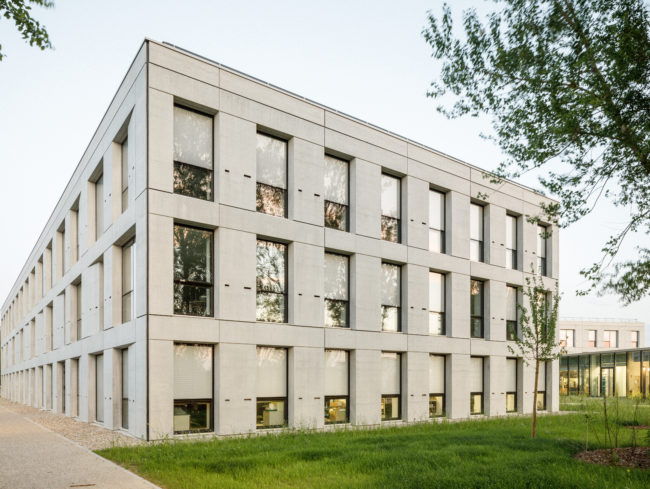 Façades hors-site du campus connect réalisé par Studio Montazami à Illkirch Graffenstaden
